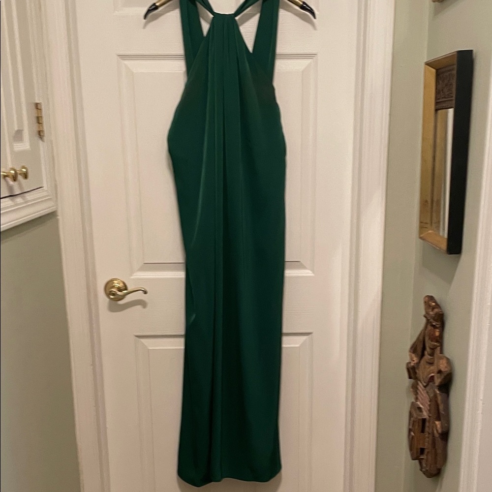 Banana Republic Emerald Halter Maxi Dress